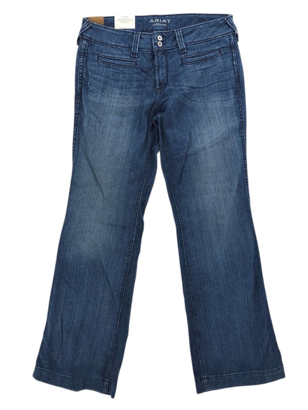 NWT ARIAT Trouser Stretch Outseam Ella Wide Leg Jean Bluebell Women's 31R